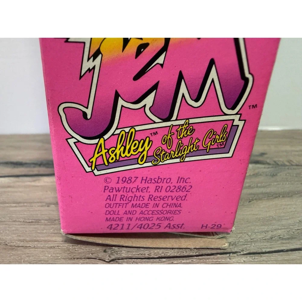 Vintage 1987 Hasbro Jem Starlight Girls Ashley Doll New In Box 4211/4025 Asst